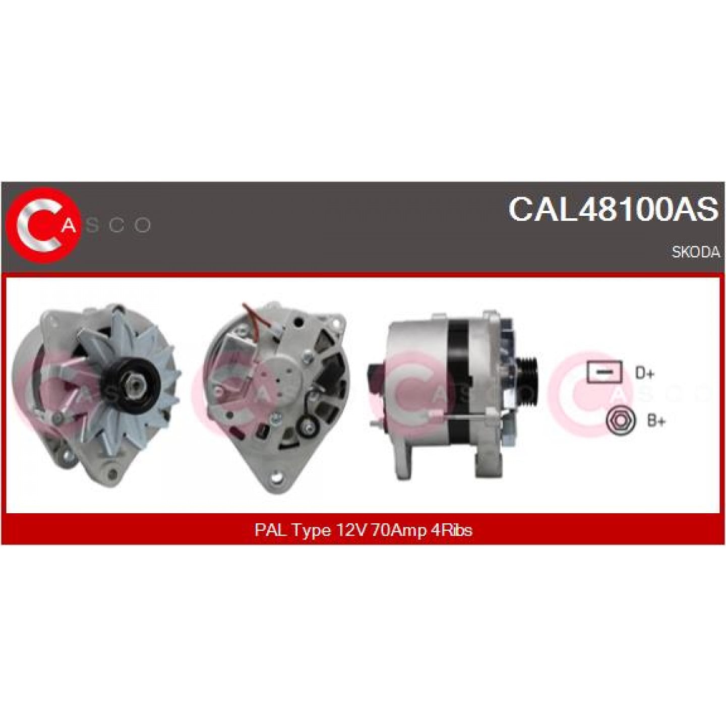 Alternador CASCO CAL48100AS