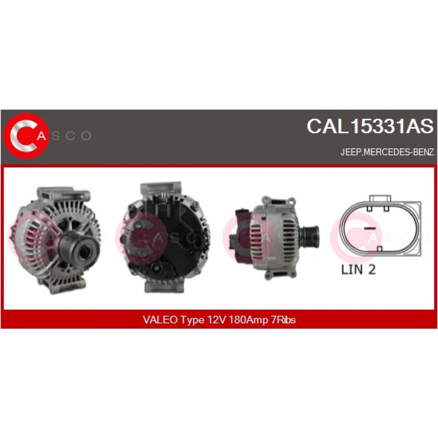 Alternador CASCO CAL15331AS