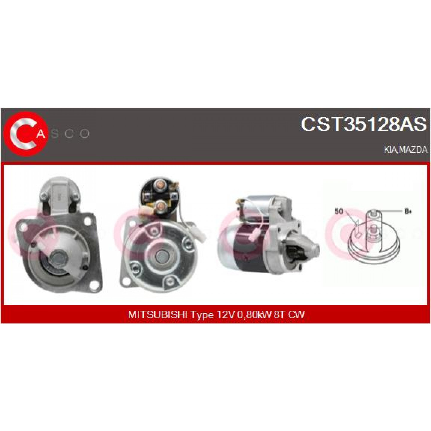 Motor de arranque CASCO CST35128AS