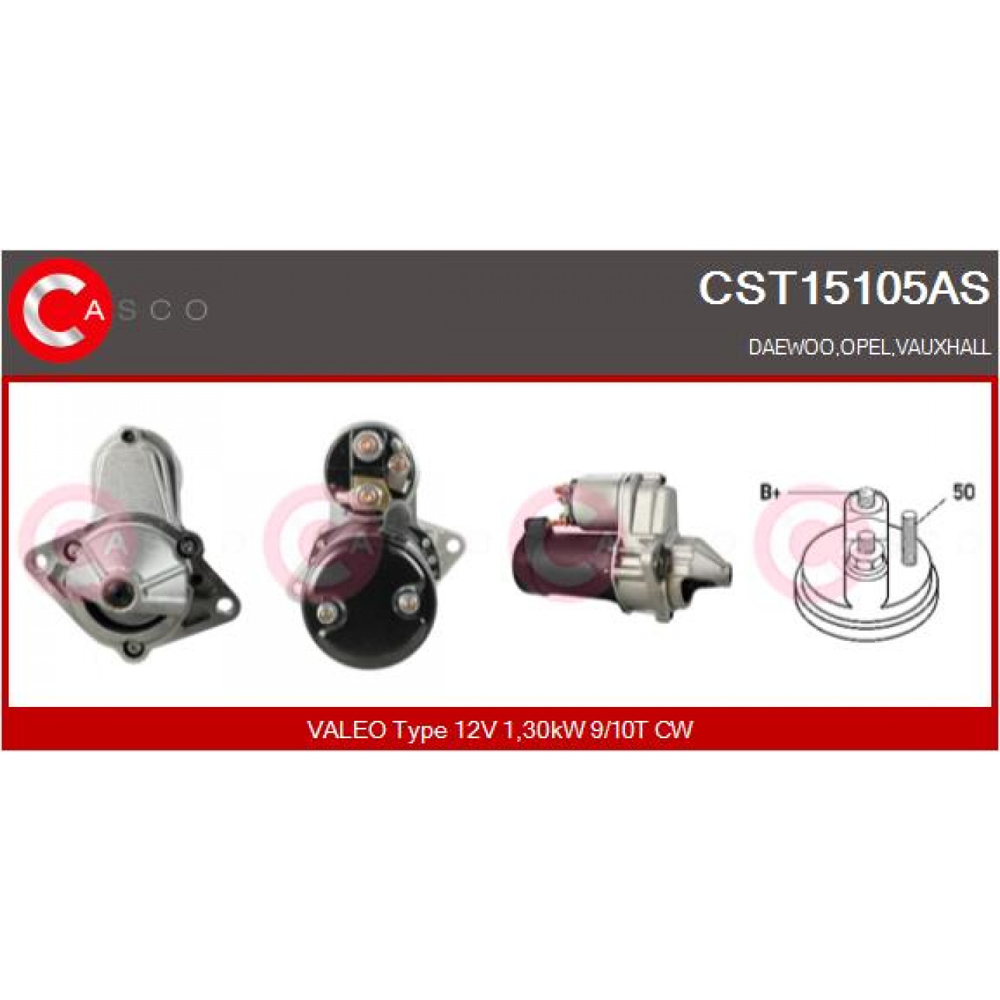 Motor de arranque CASCO CST15105AS
