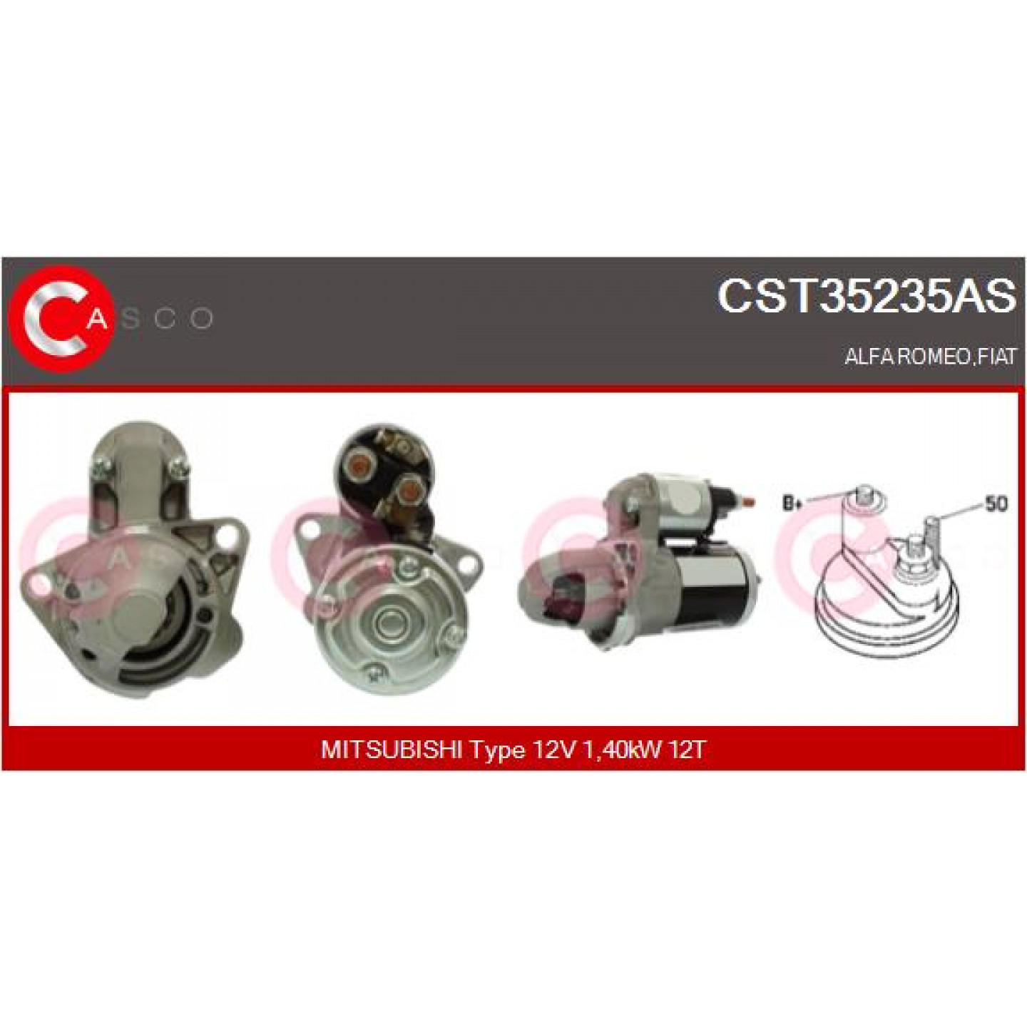 Motor de arranque CASCO CST35235AS