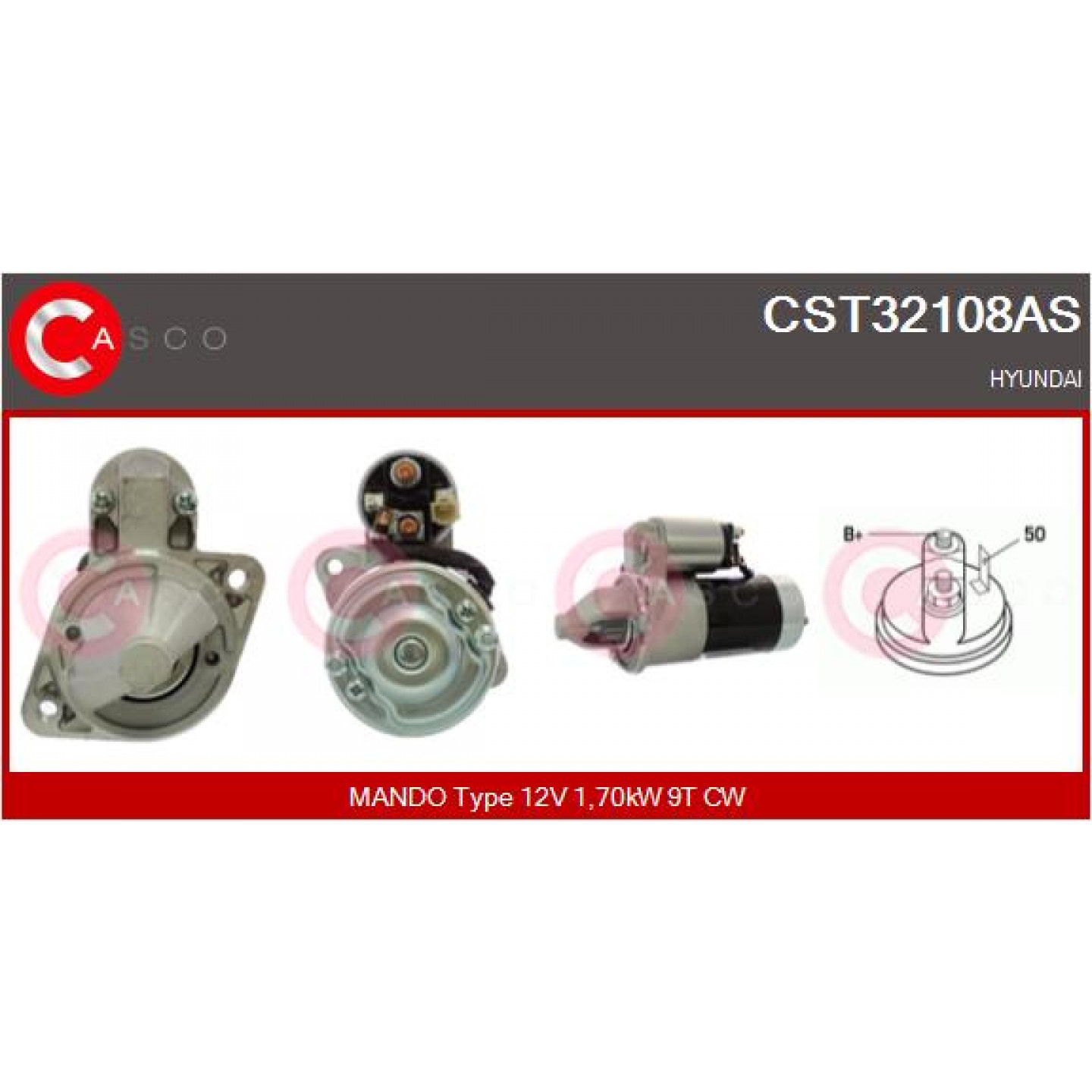 Motor de arranque CASCO CST32108AS