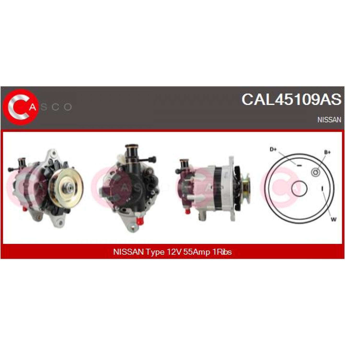 Alternador CASCO CAL45109AS