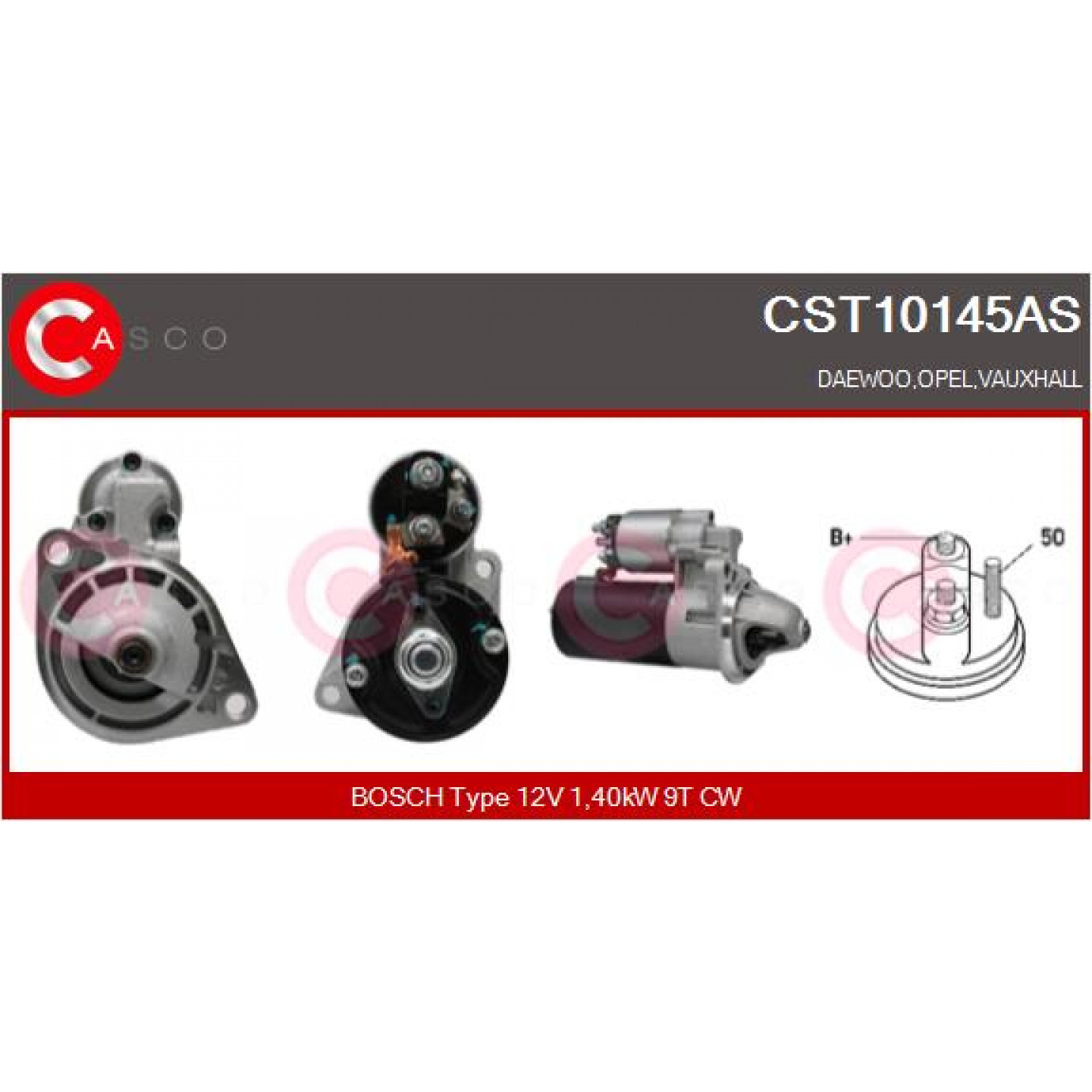 Motor de arranque CASCO CST10145AS