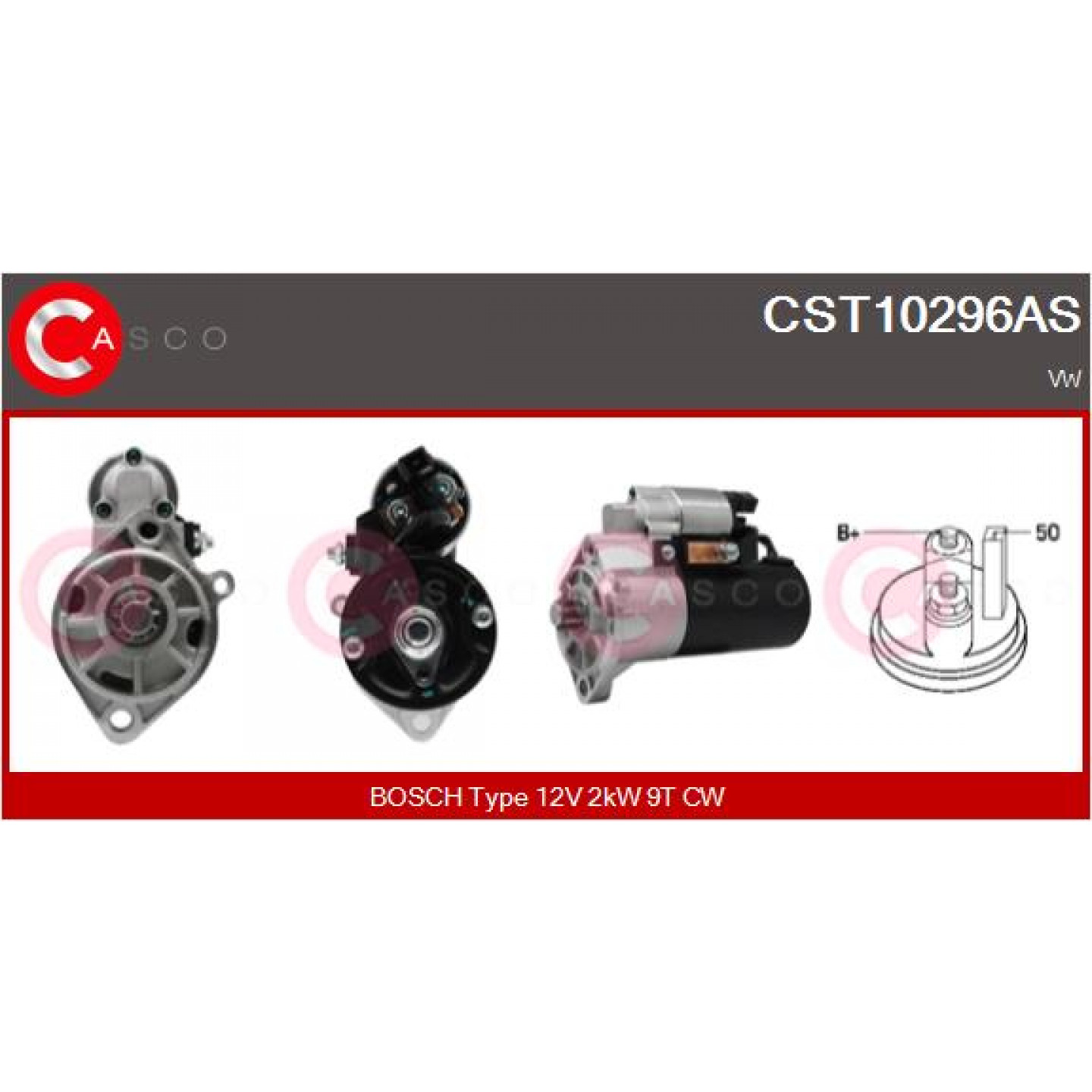 Motor de arranque CASCO CST10296AS