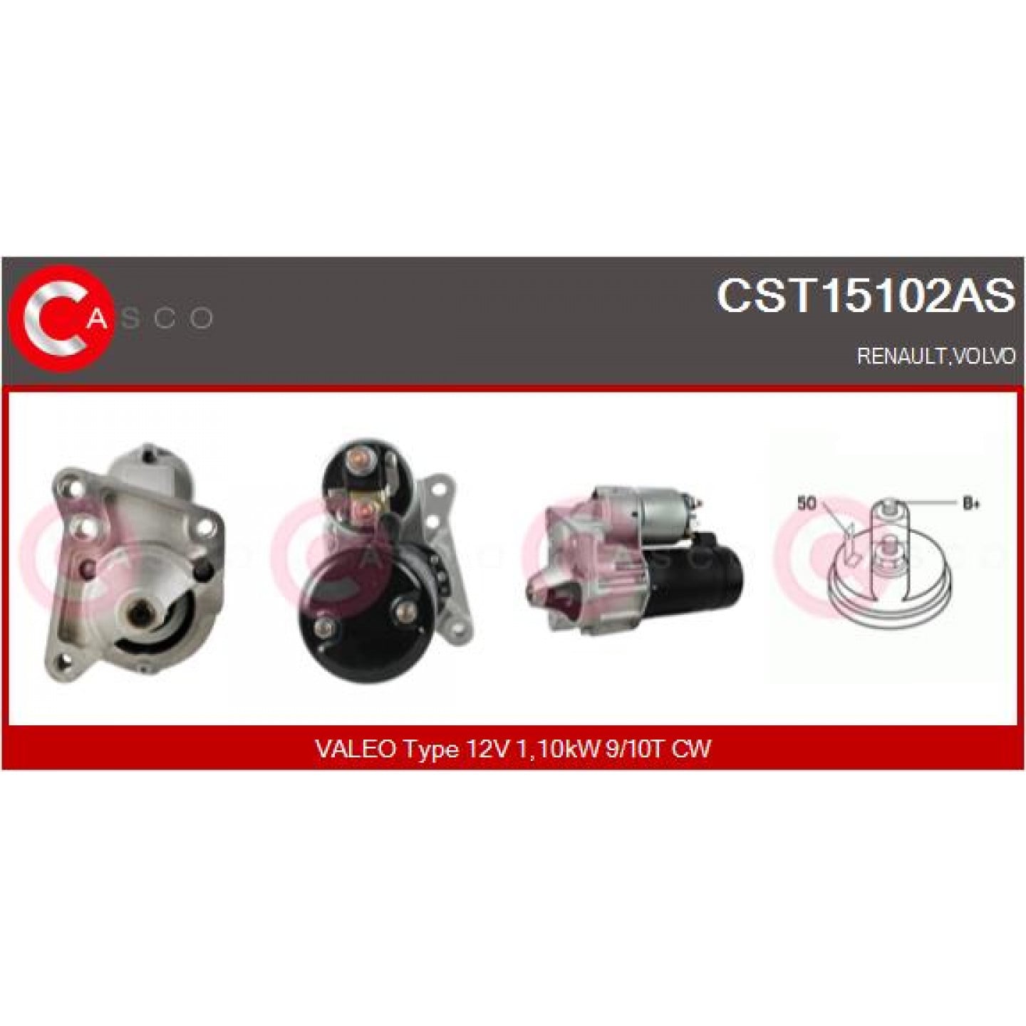 Motor de arranque CASCO CST15102AS