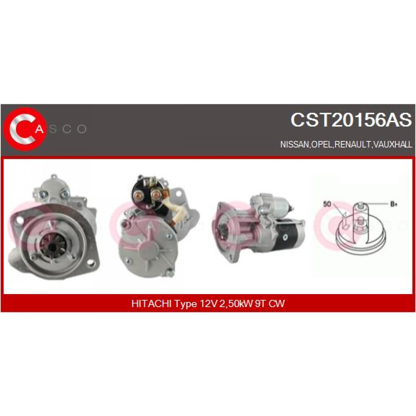 Motor de arranque CASCO CST20156AS