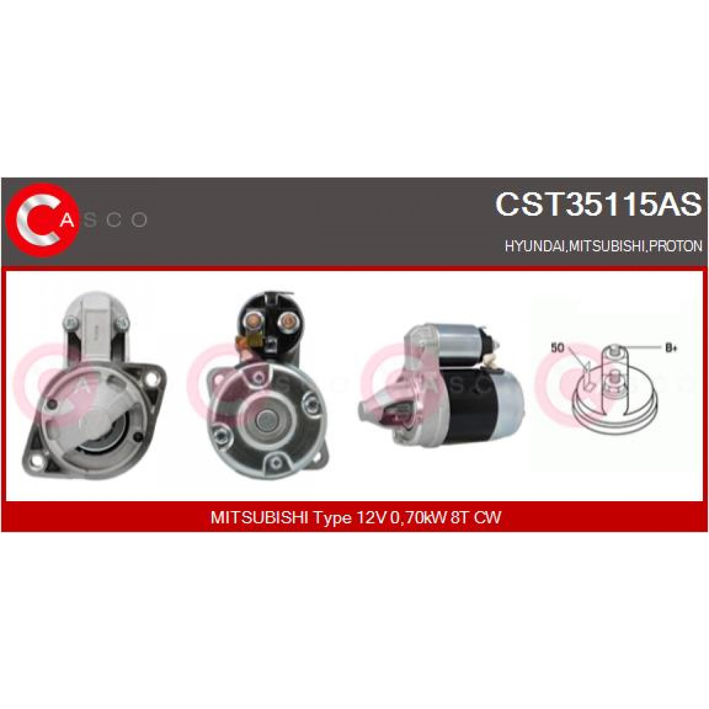 Motor de arranque CASCO CST35115AS