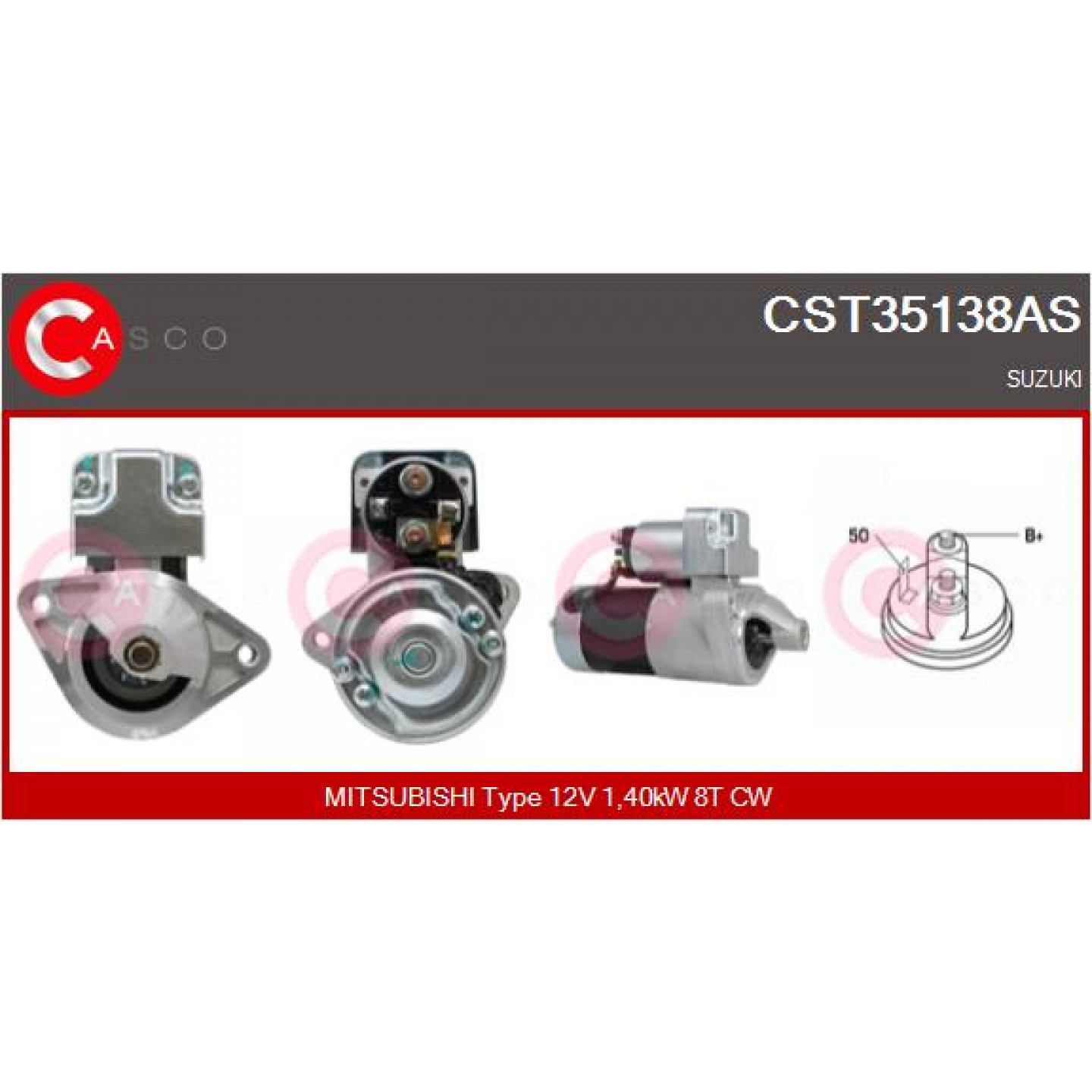 Motor de arranque CASCO CST35138AS