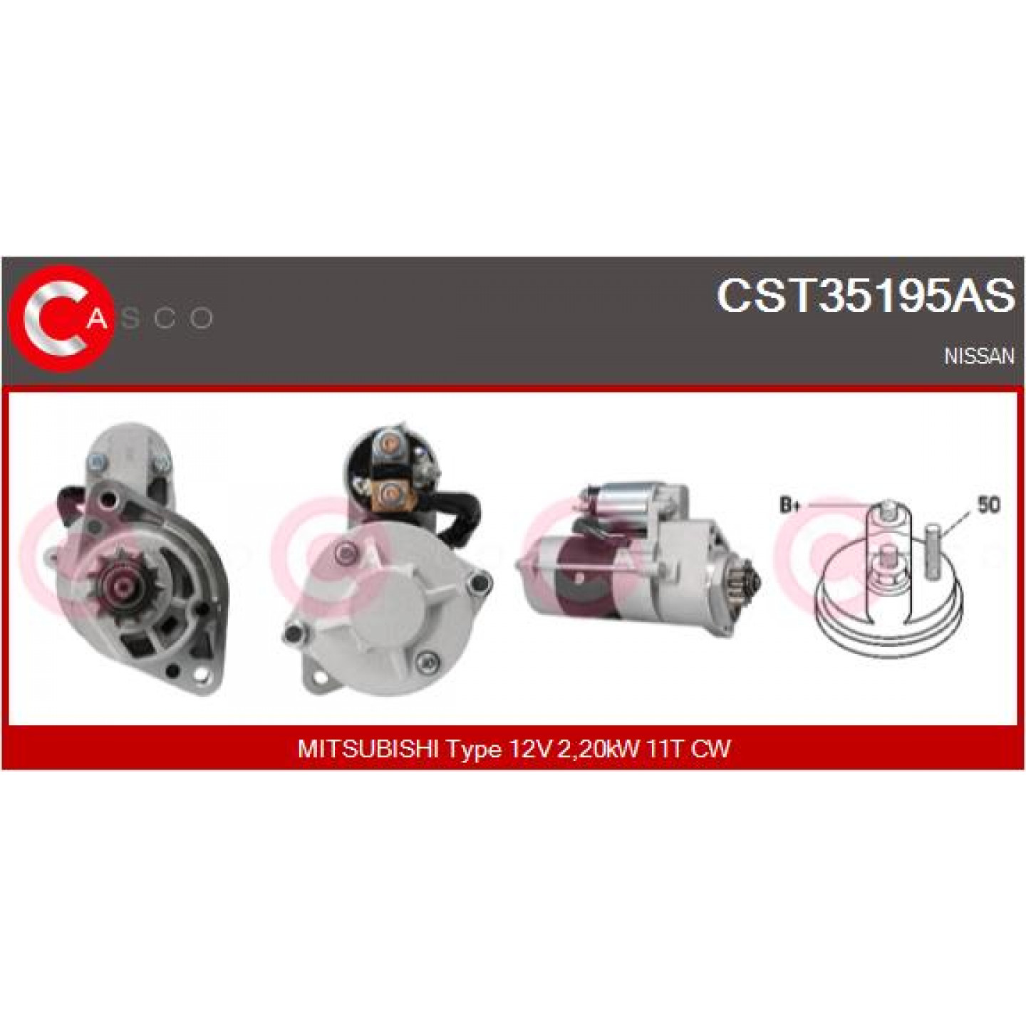 Motor de arranque CASCO CST35195AS