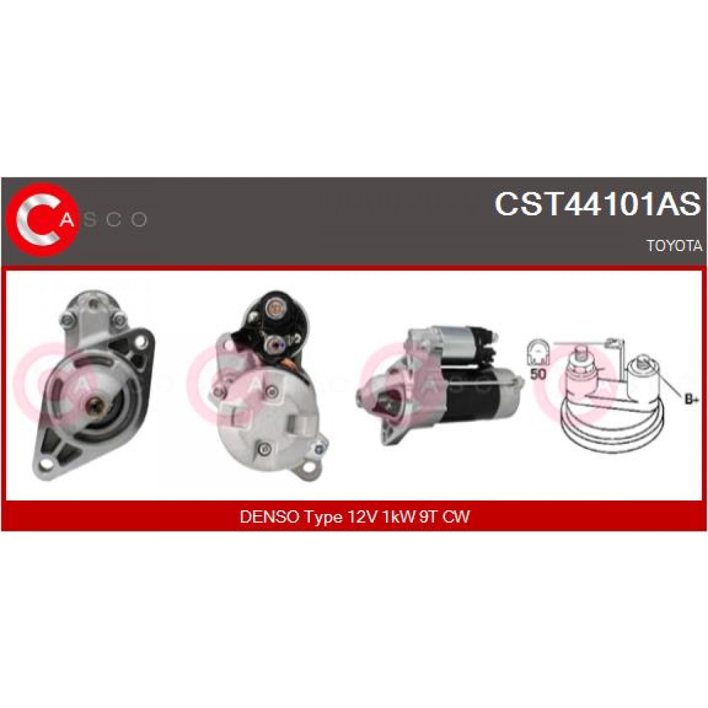 Motor de arranque CASCO CST44101AS