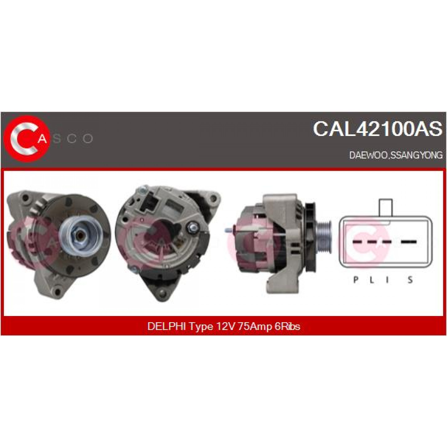 Alternador CASCO CAL42100AS