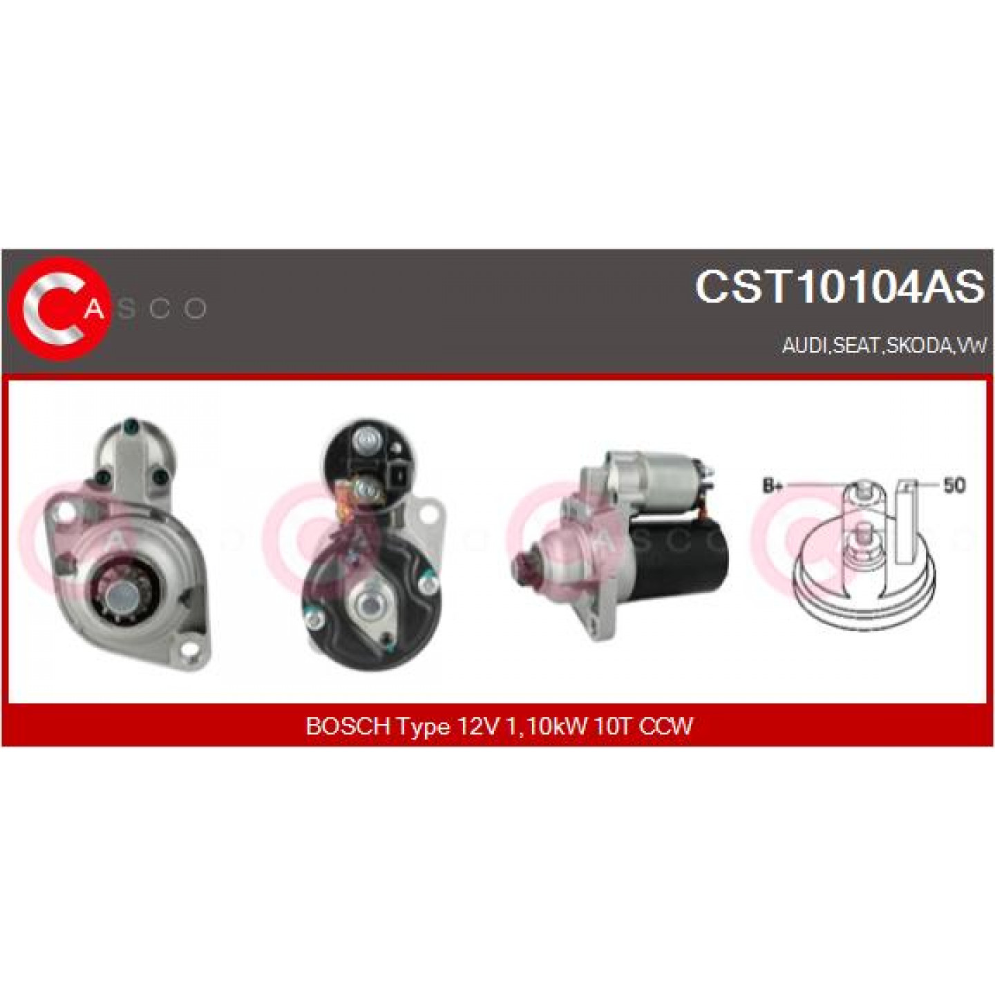 Motor de arranque CASCO CST10104AS