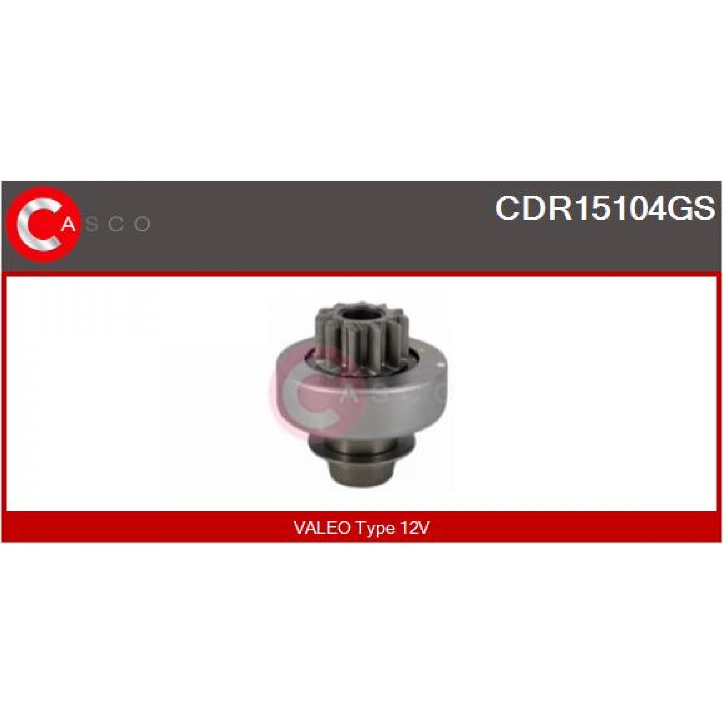 Spidshjul, starter CASCO CDR15104GS