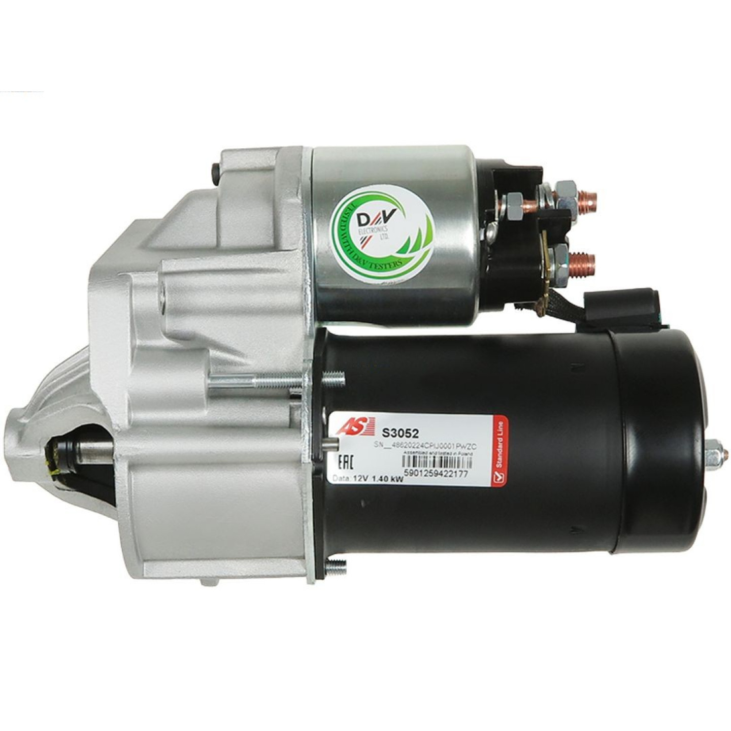 AS-PL S3052PR Motorino avviamento 1.4 kW 12V per OPEL Arena