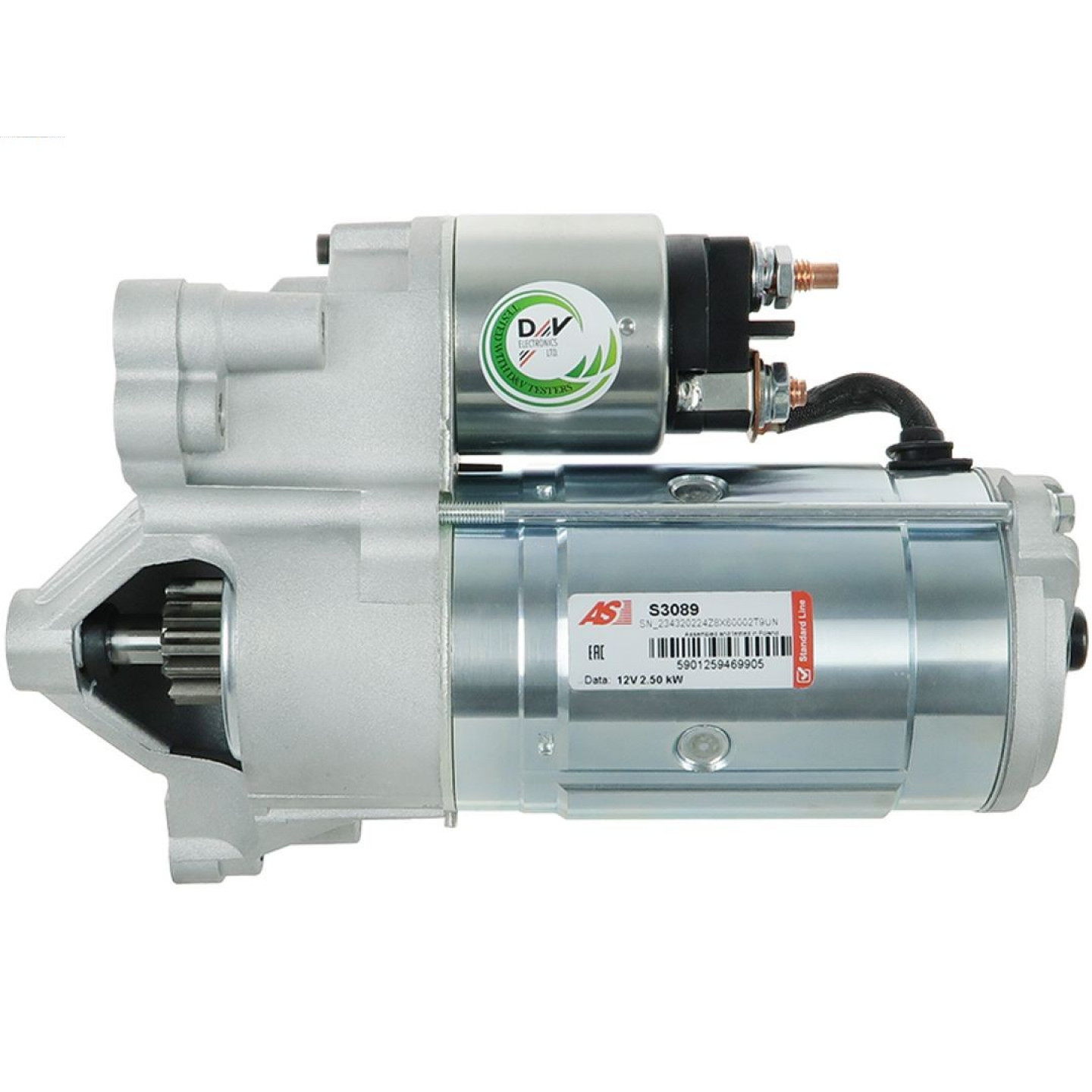 AS-PL S3089 Motorino avviamento 12V, 2,5KW, N° denti: 11