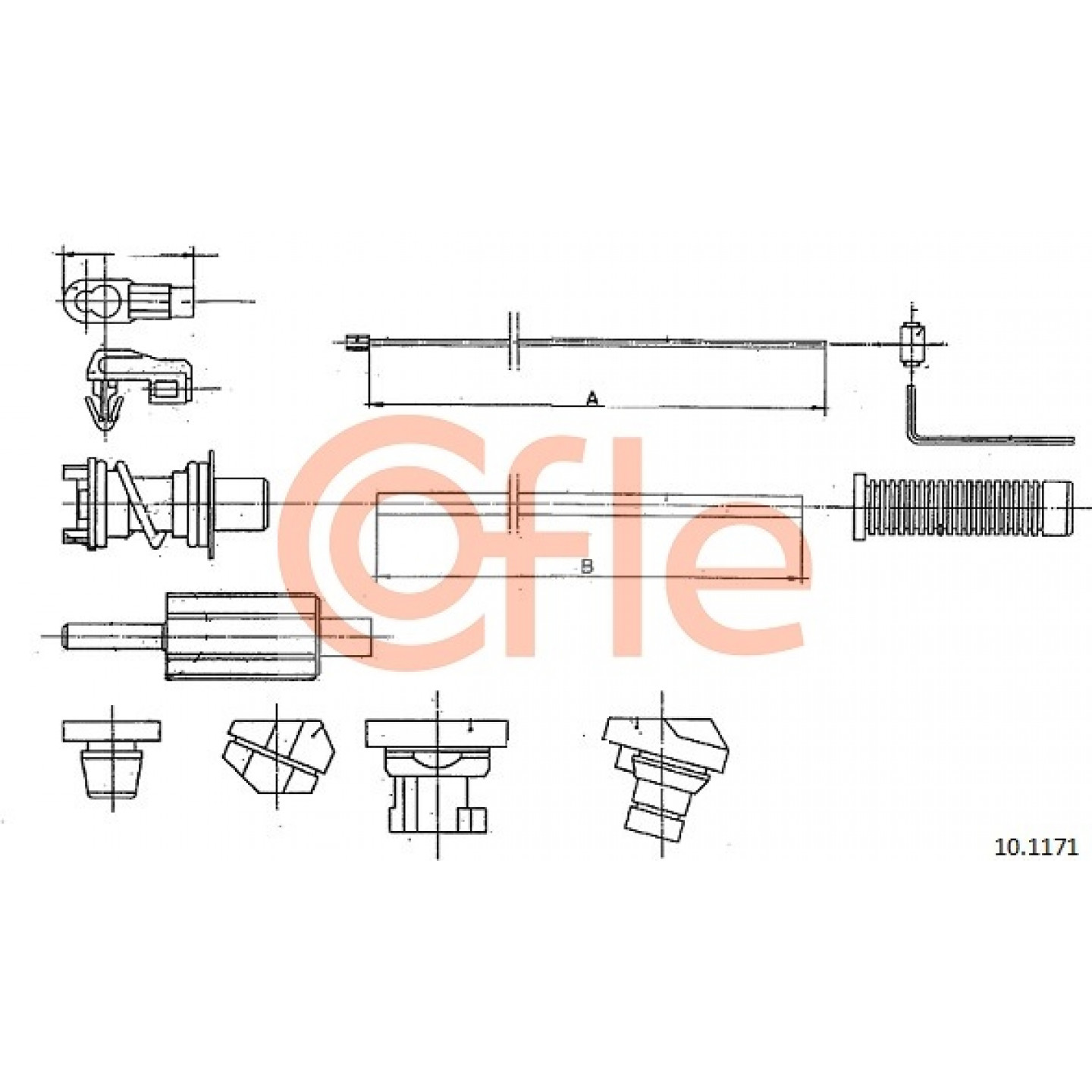Cable del acelerador COFLE 10.1171