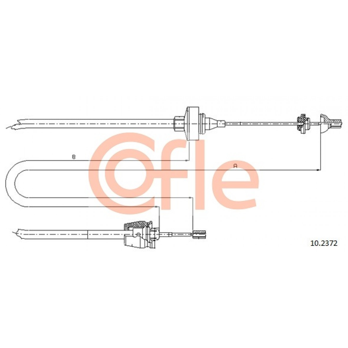 Cable de embrague COFLE 10.2372