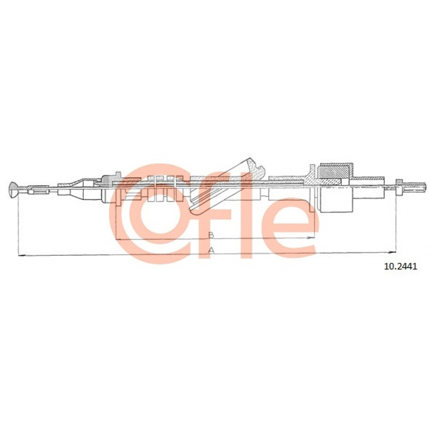 Cable de embrague COFLE 10.2441