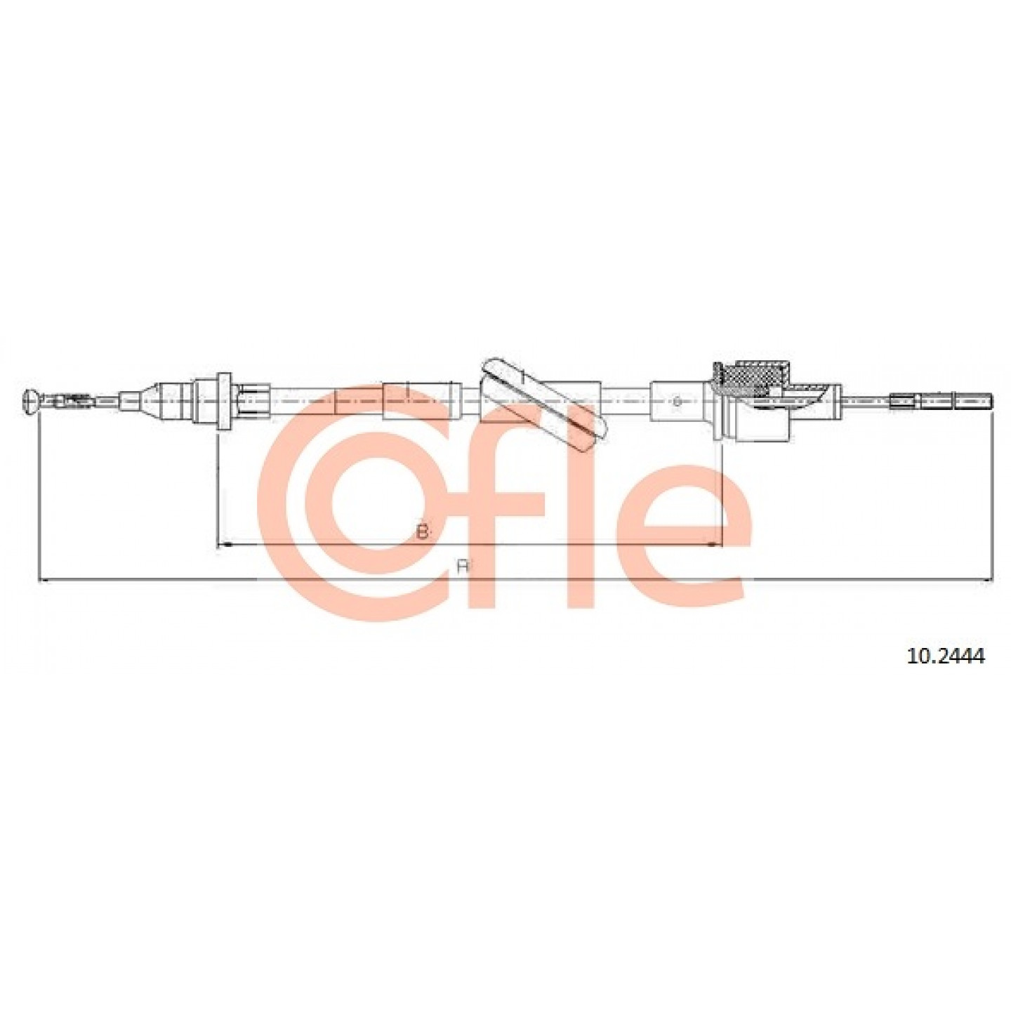 Cable de embrague COFLE 10.2444