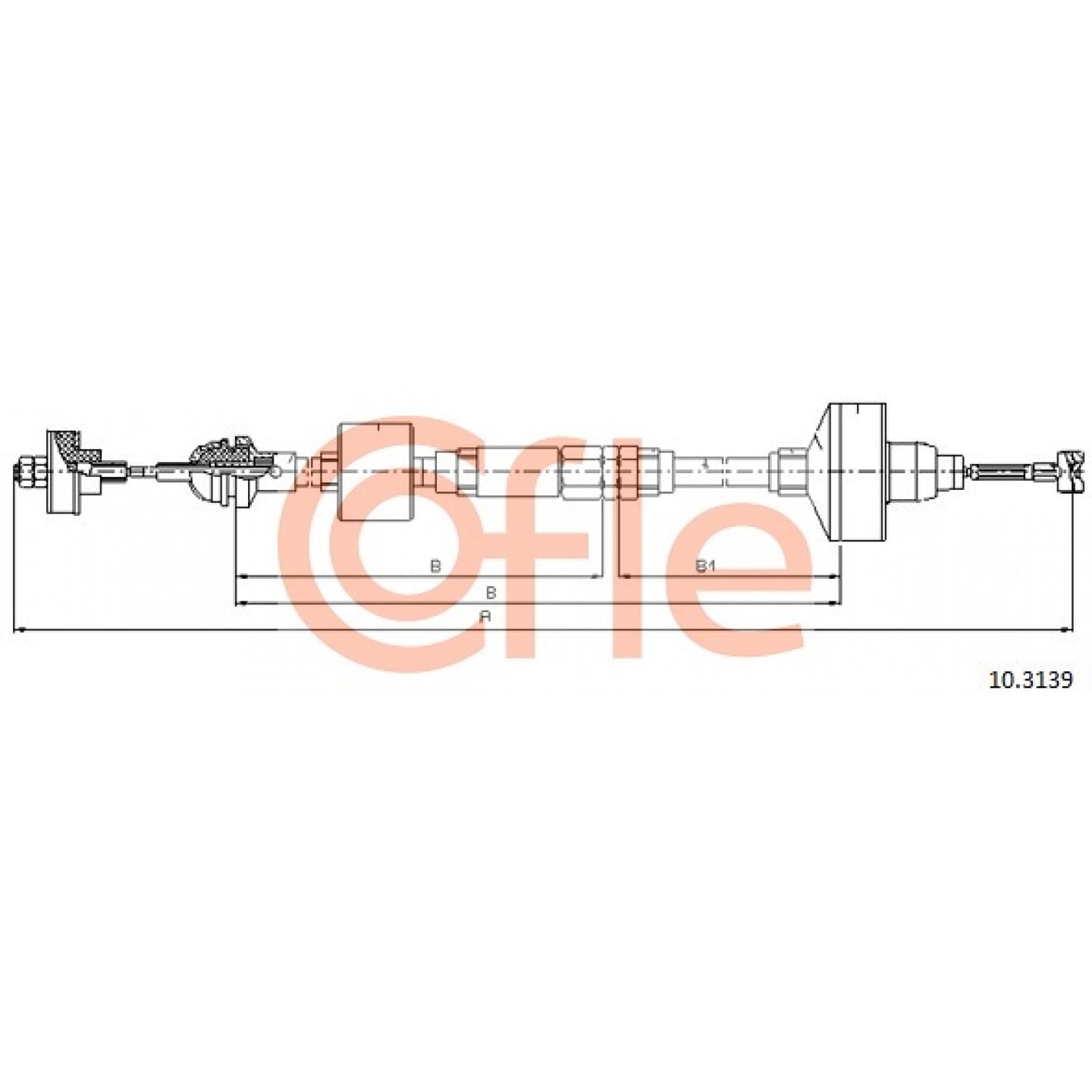 Cable de embrague COFLE 10.3139