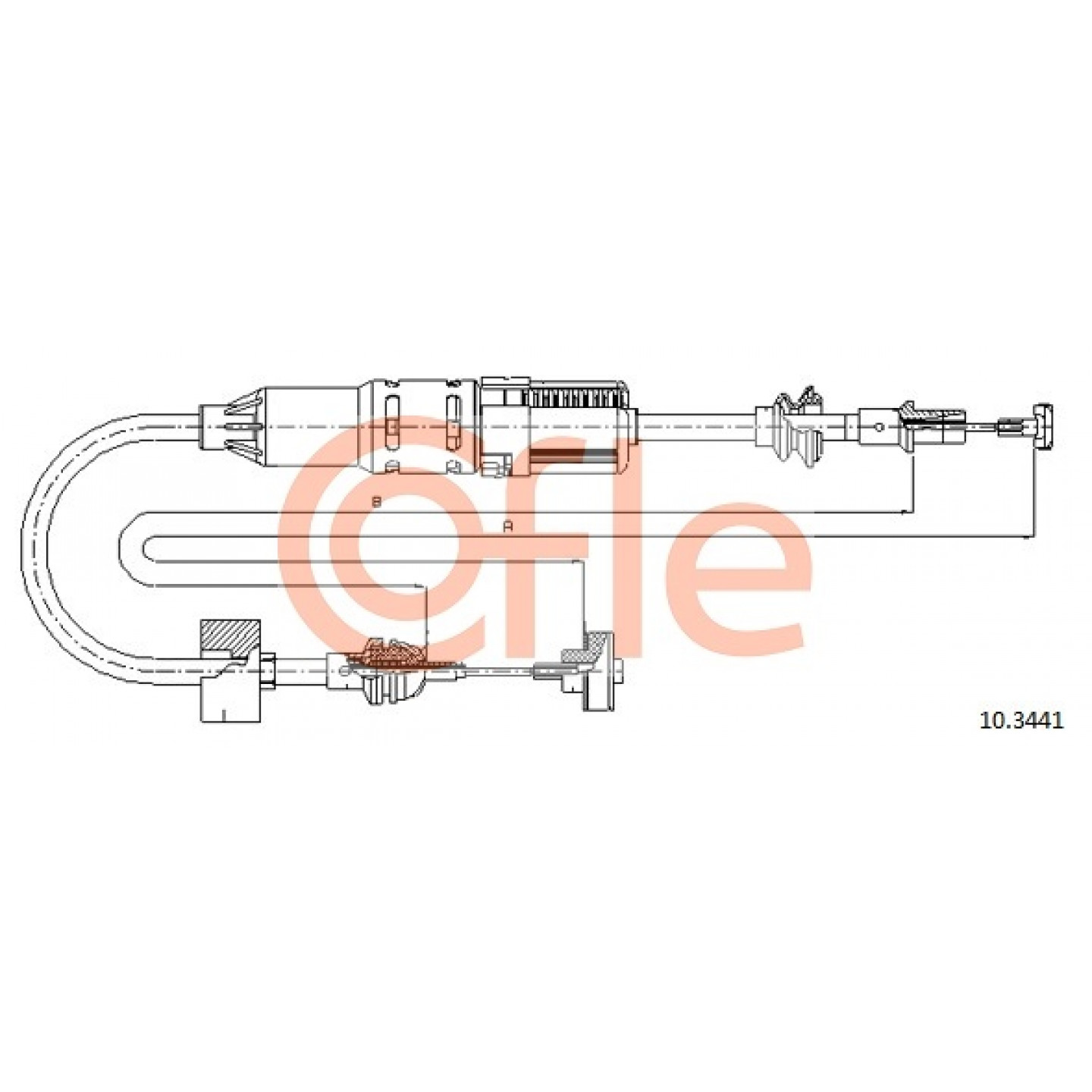 Cable de embrague COFLE 10.3441