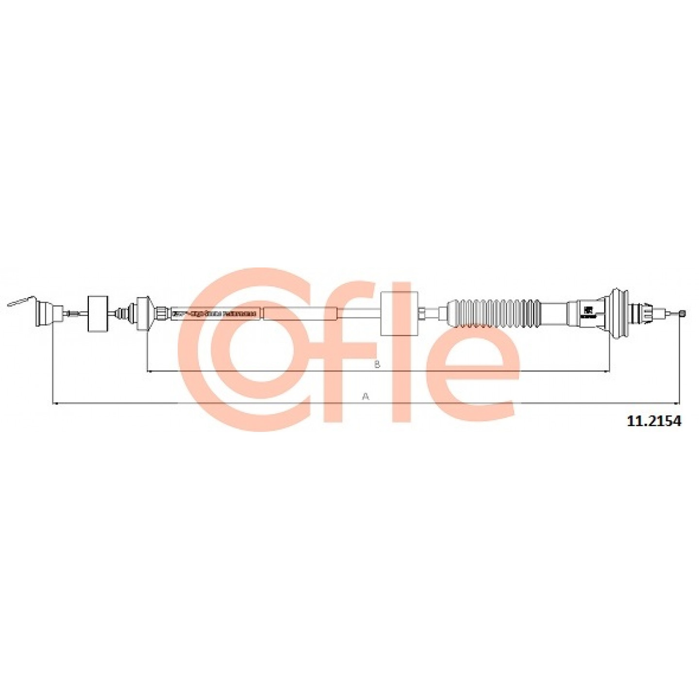 Cable de embrague COFLE 11.2154