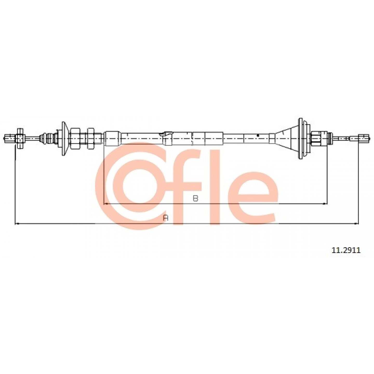 Cable de embrague COFLE 11.2911