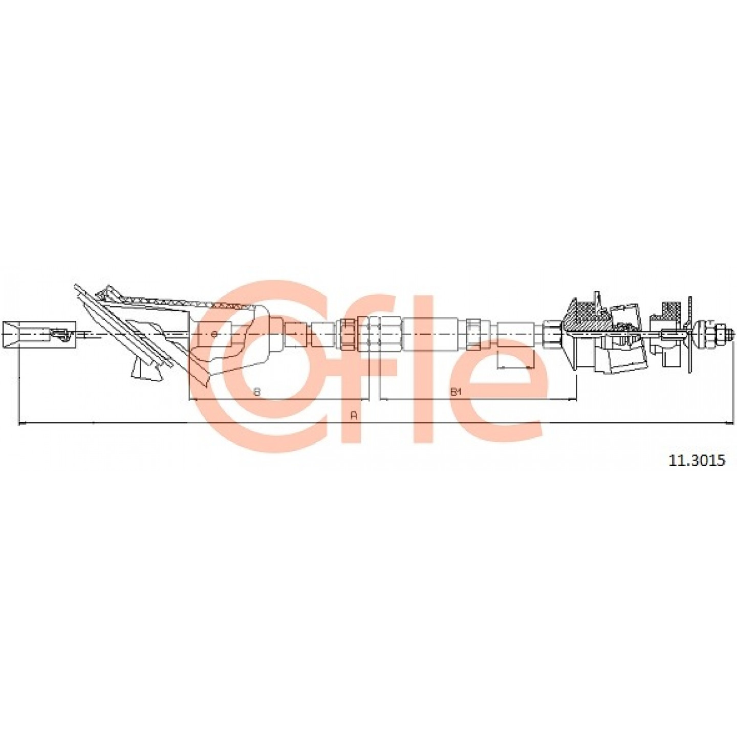 Cable de embrague COFLE 11.3015