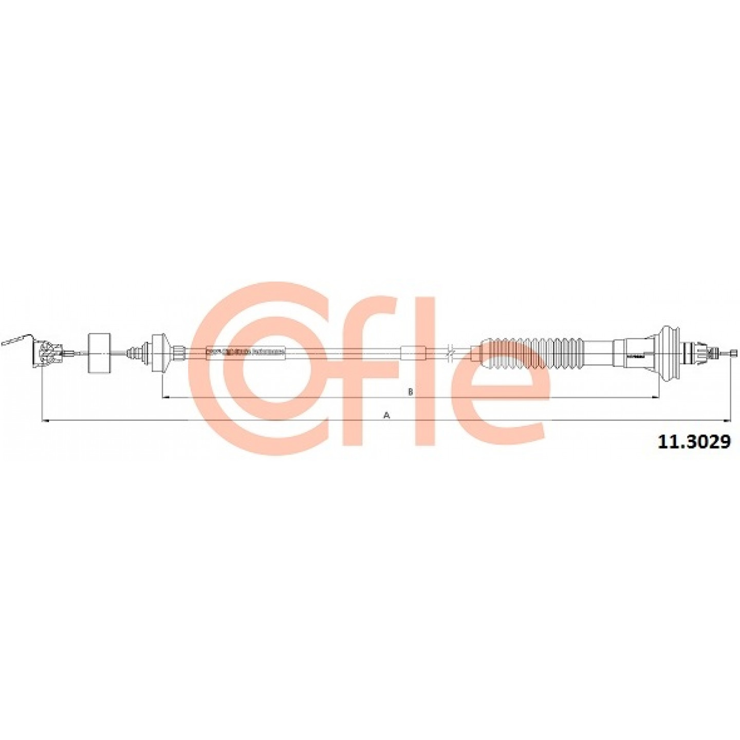 Cable de embrague COFLE 11.3029