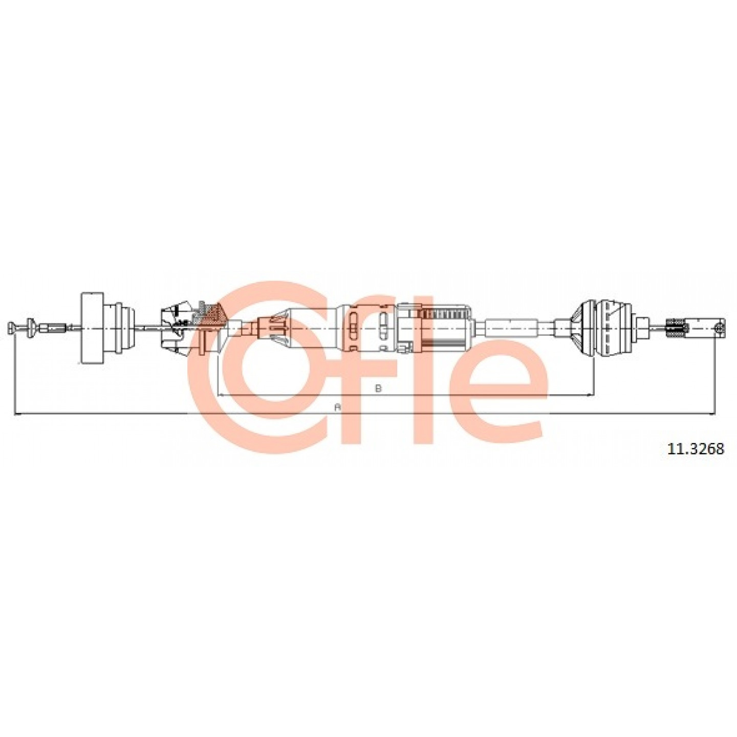 Cable de embrague COFLE 11.3268