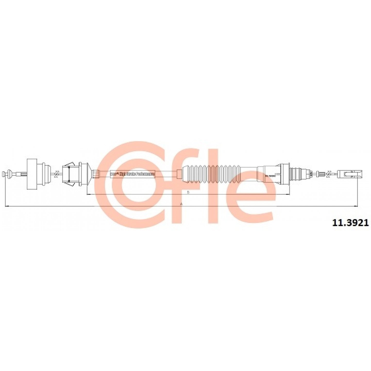 Cable de embrague COFLE 11.3921