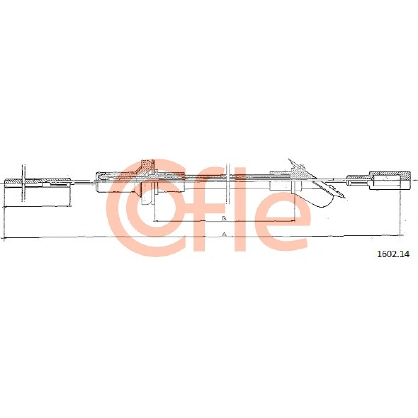 Cable de embrague COFLE 1602.14