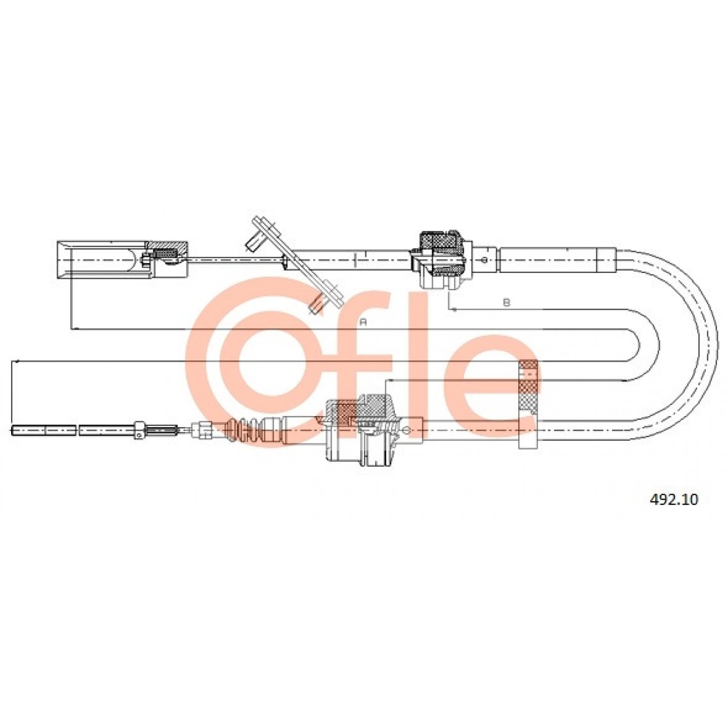 Cable de embrague COFLE 492.10