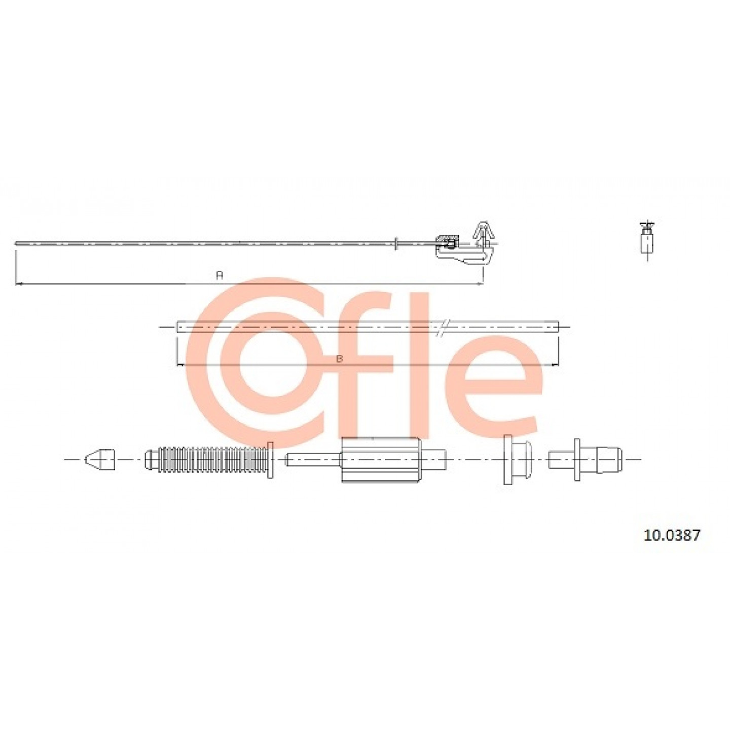 Cable del acelerador COFLE 92.10.0387