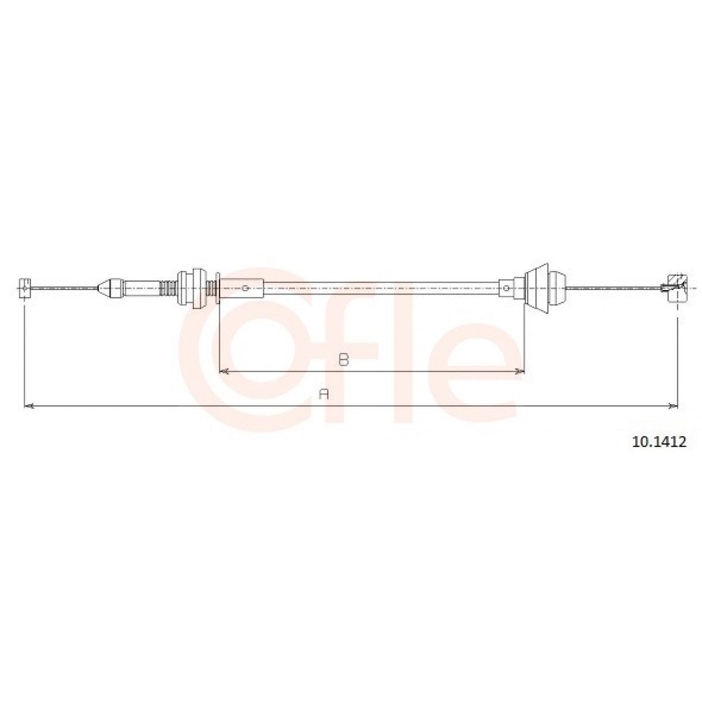 Cable del acelerador COFLE 92.10.1412