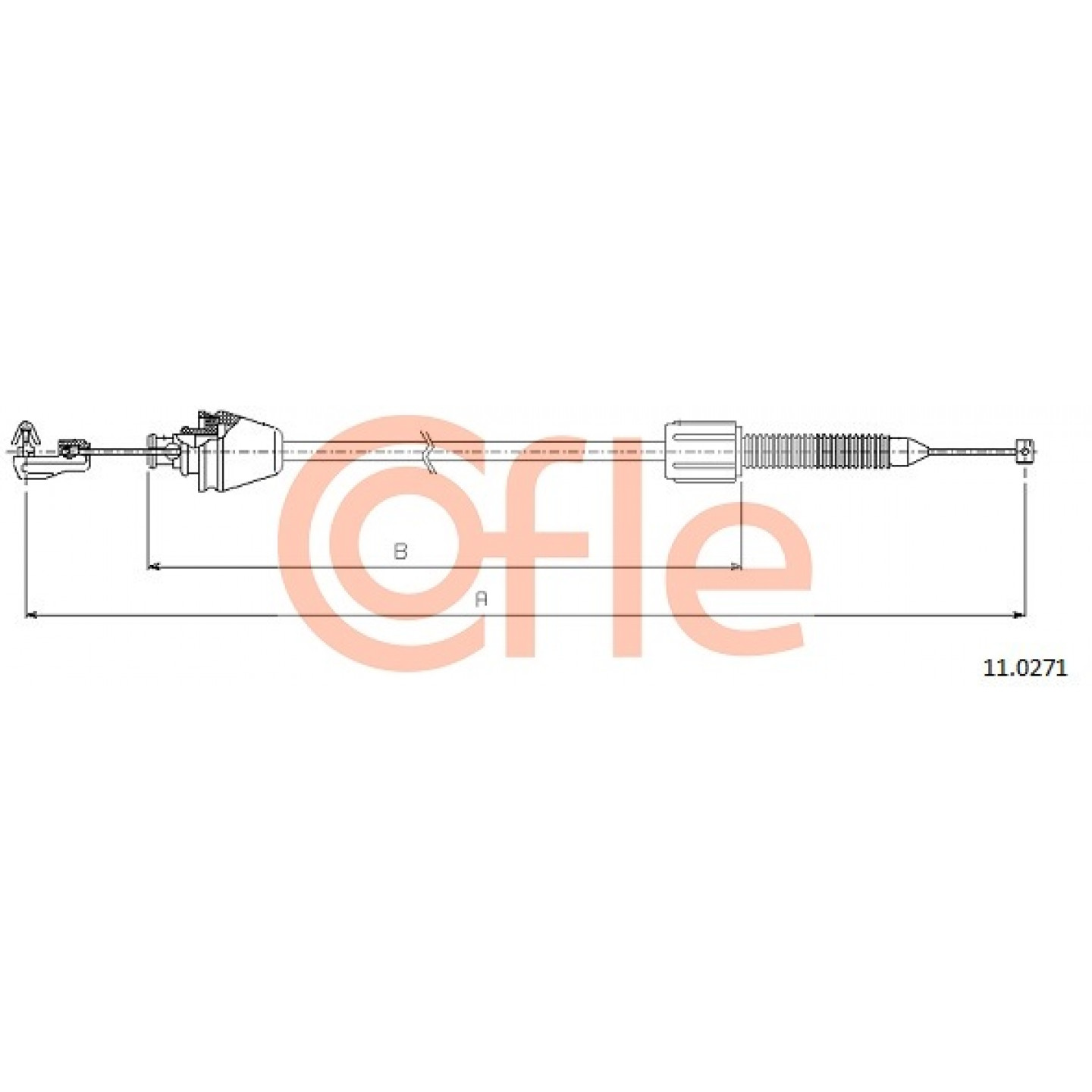 Cable del acelerador COFLE 92.11.0271