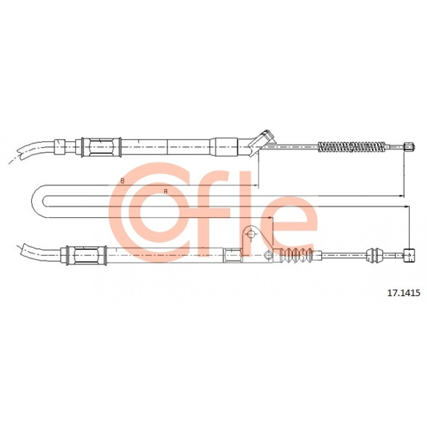 Håndbremsekabel COFLE 92.17.1415