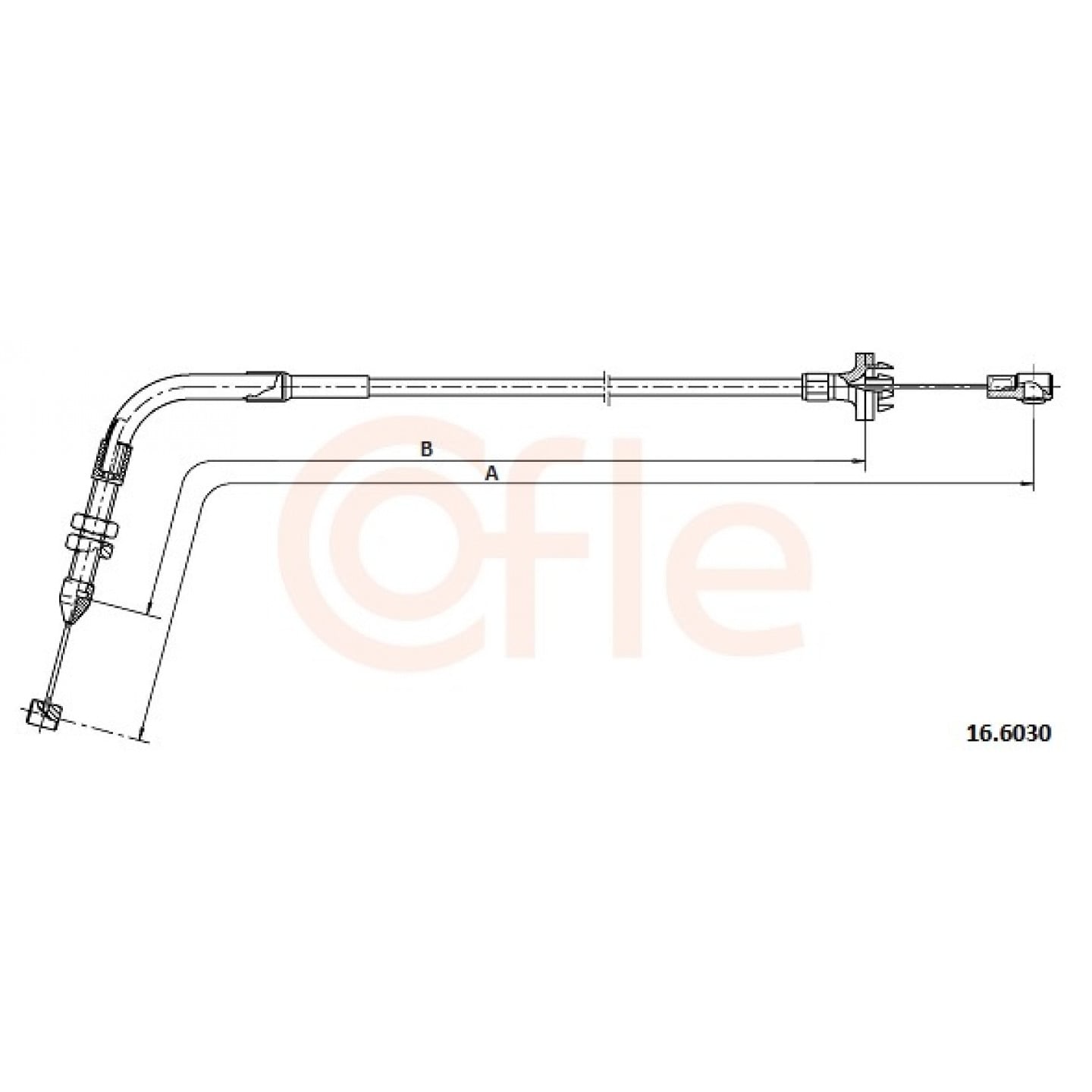 Cable del acelerador COFLE 16.6030