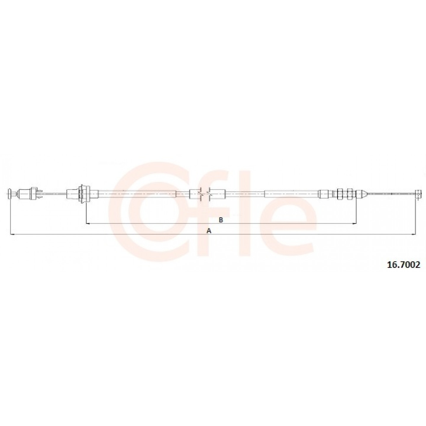 Cable del acelerador COFLE 16.7002
