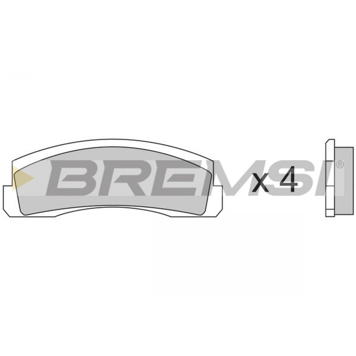 Kit pastiglie freno, Freno a disco BREMSI BP2138