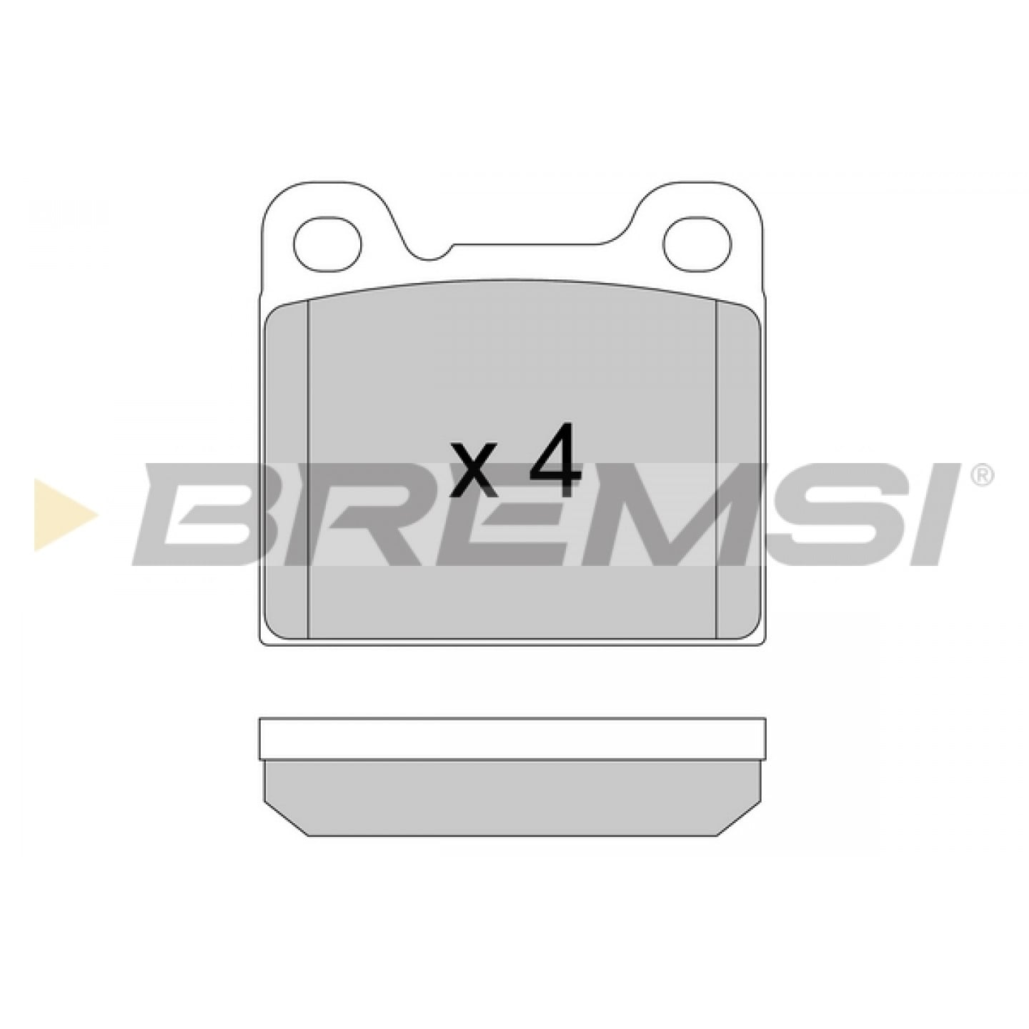 Kit de plaquettes de frein, frein à disque BREMSI BP2383