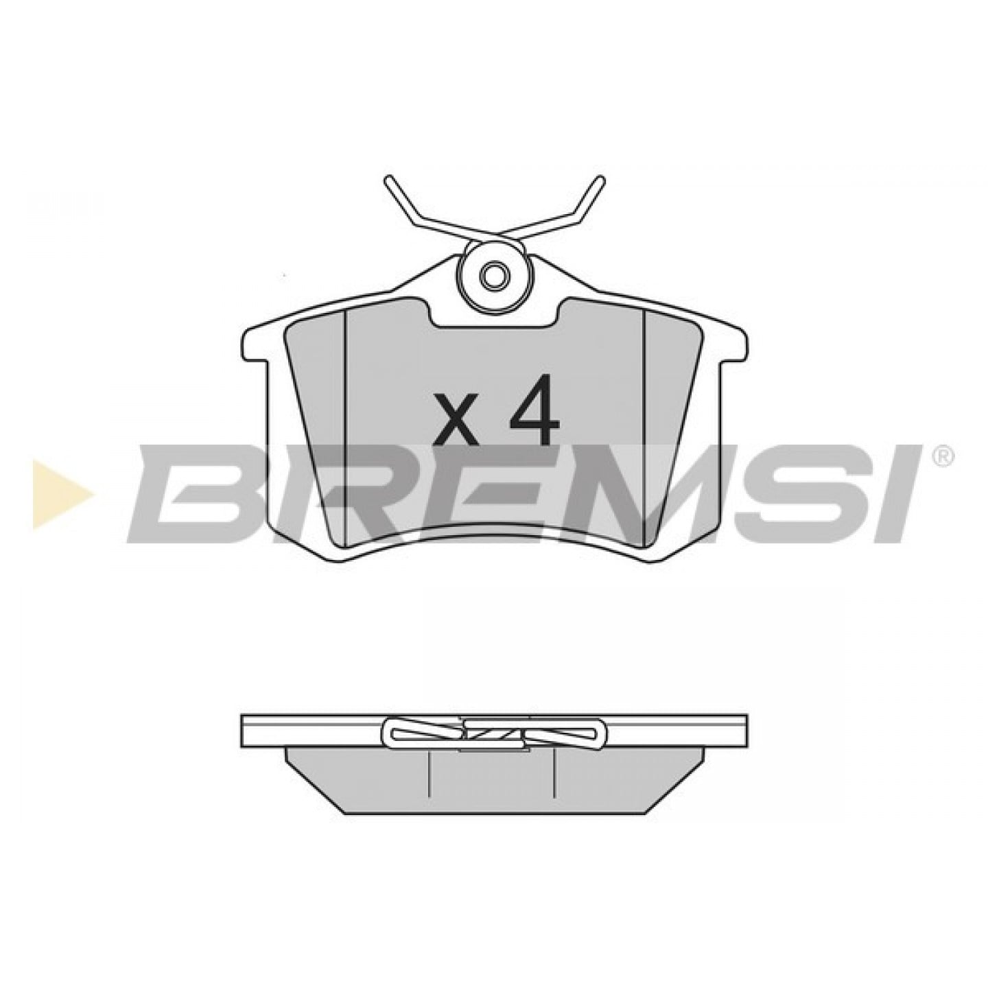 Kit de plaquettes de frein, frein à disque BREMSI BP2806