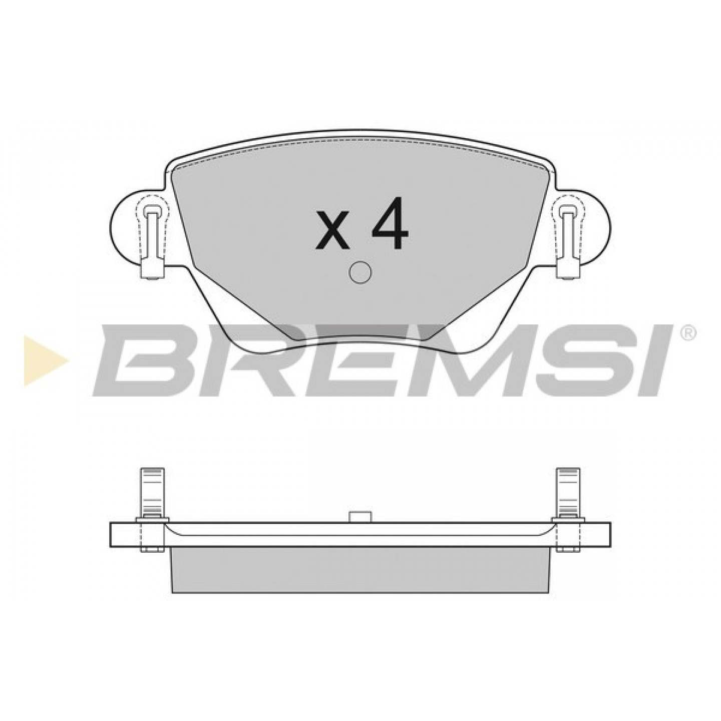 Kit de plaquettes de frein, frein à disque BREMSI BP2927