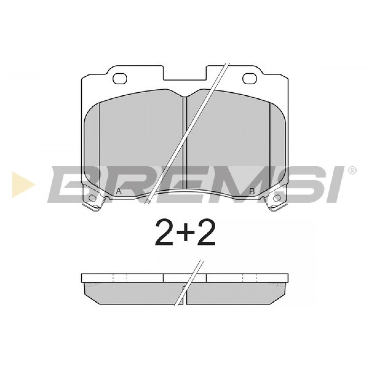 Kit pastiglie freno, Freno a disco BREMSI BP2740