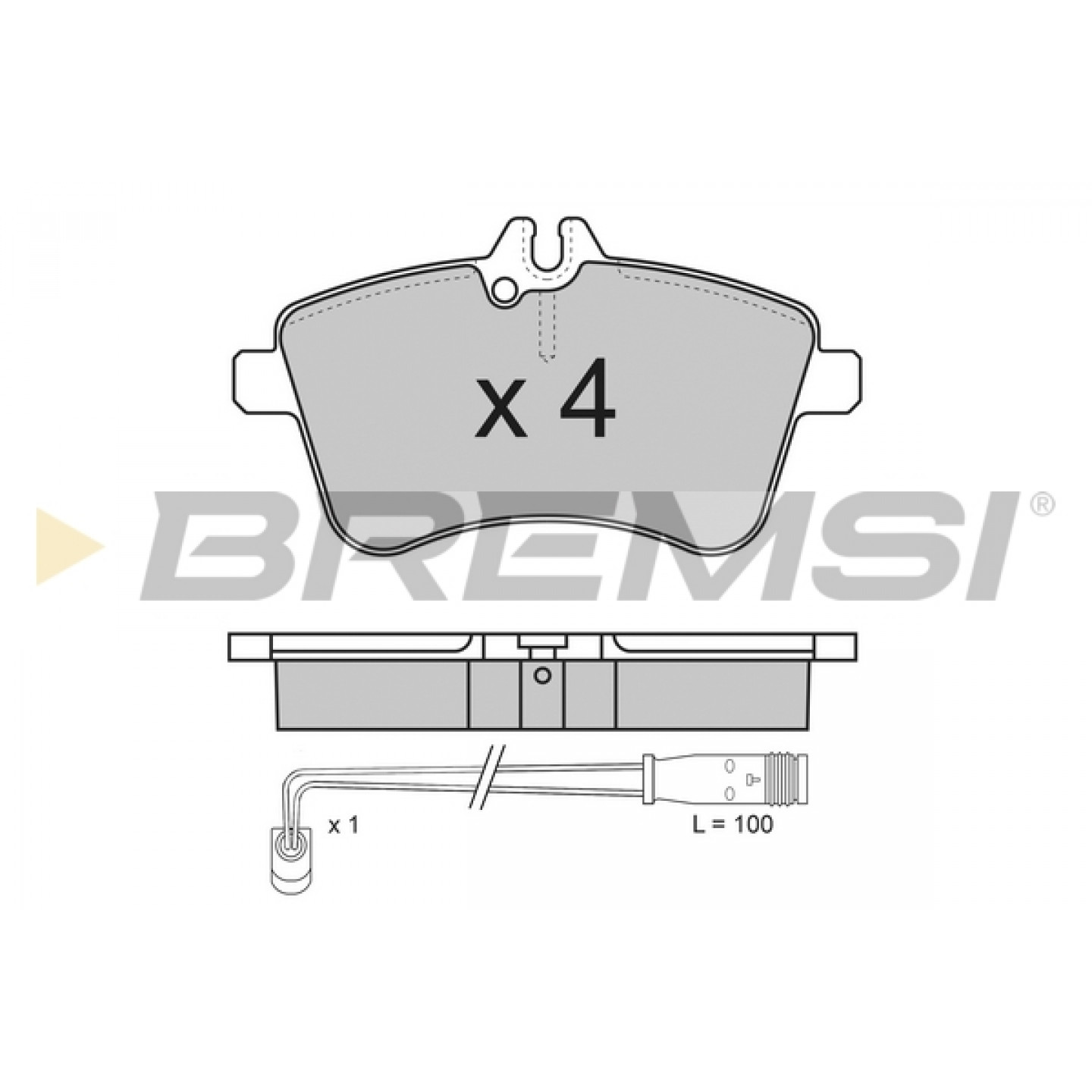 Kit de plaquettes de frein, frein à disque BREMSI BP3172
