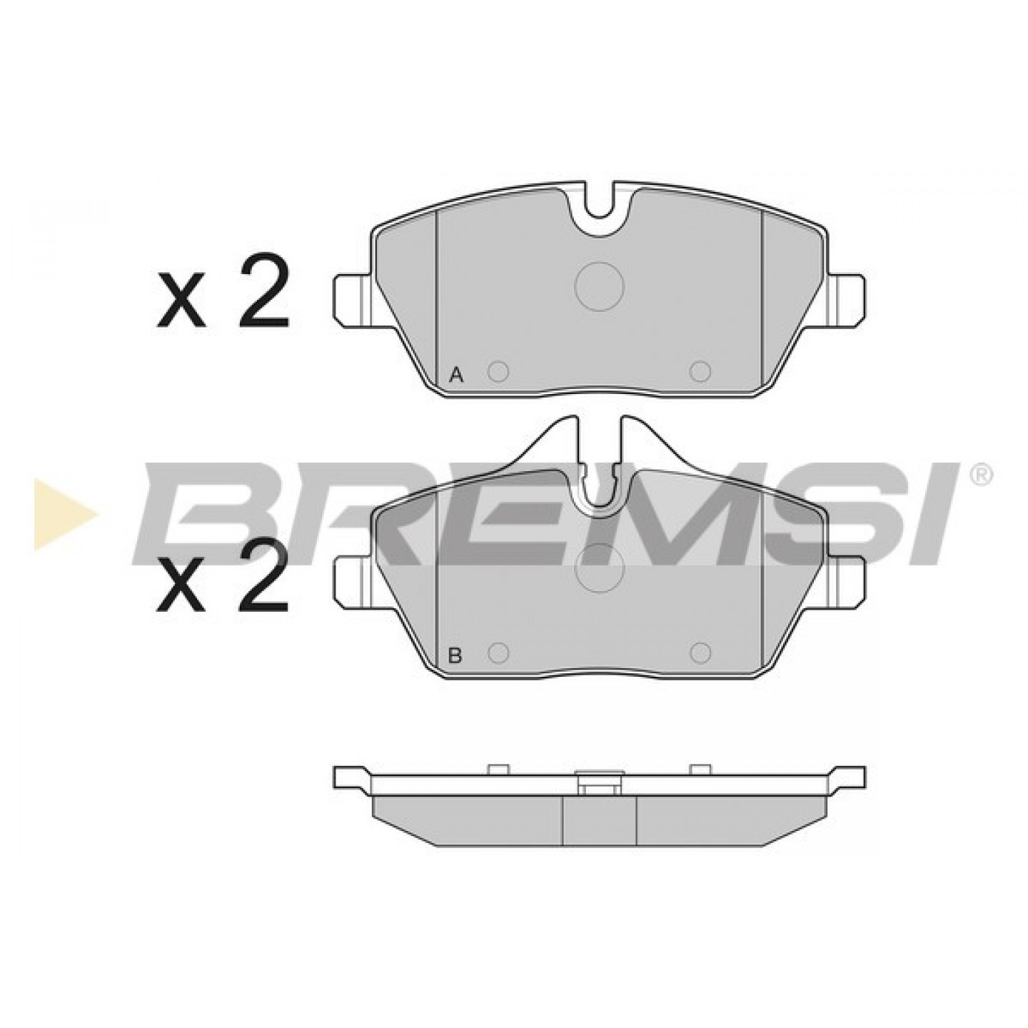 Kit pastiglie freno, Freno a disco BREMSI BP3195