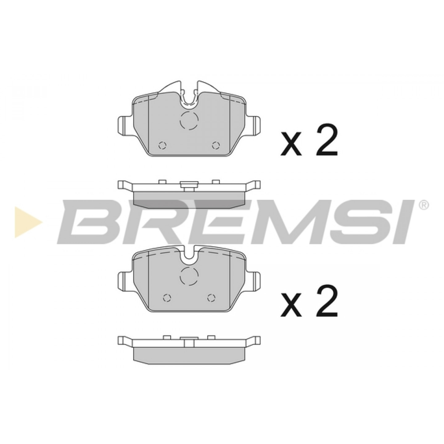 Kit de plaquettes de frein, frein à disque BREMSI BP3196
