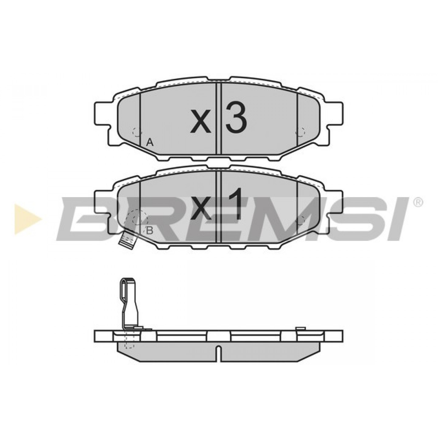 Kit pastiglie freno, Freno a disco BREMSI BP3218