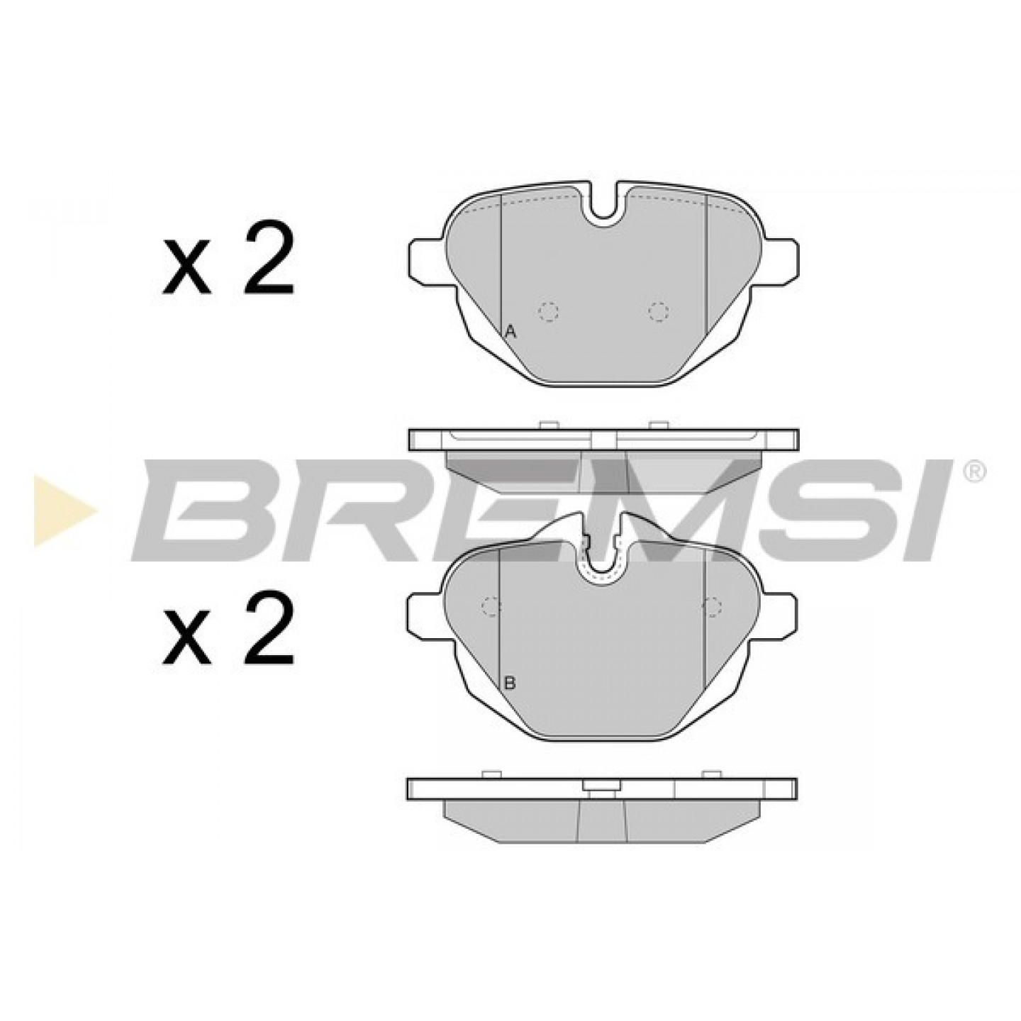 Kit pastiglie freno, Freno a disco BREMSI BP3449